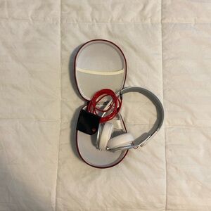 White and Silver Beats Mixr Headphones